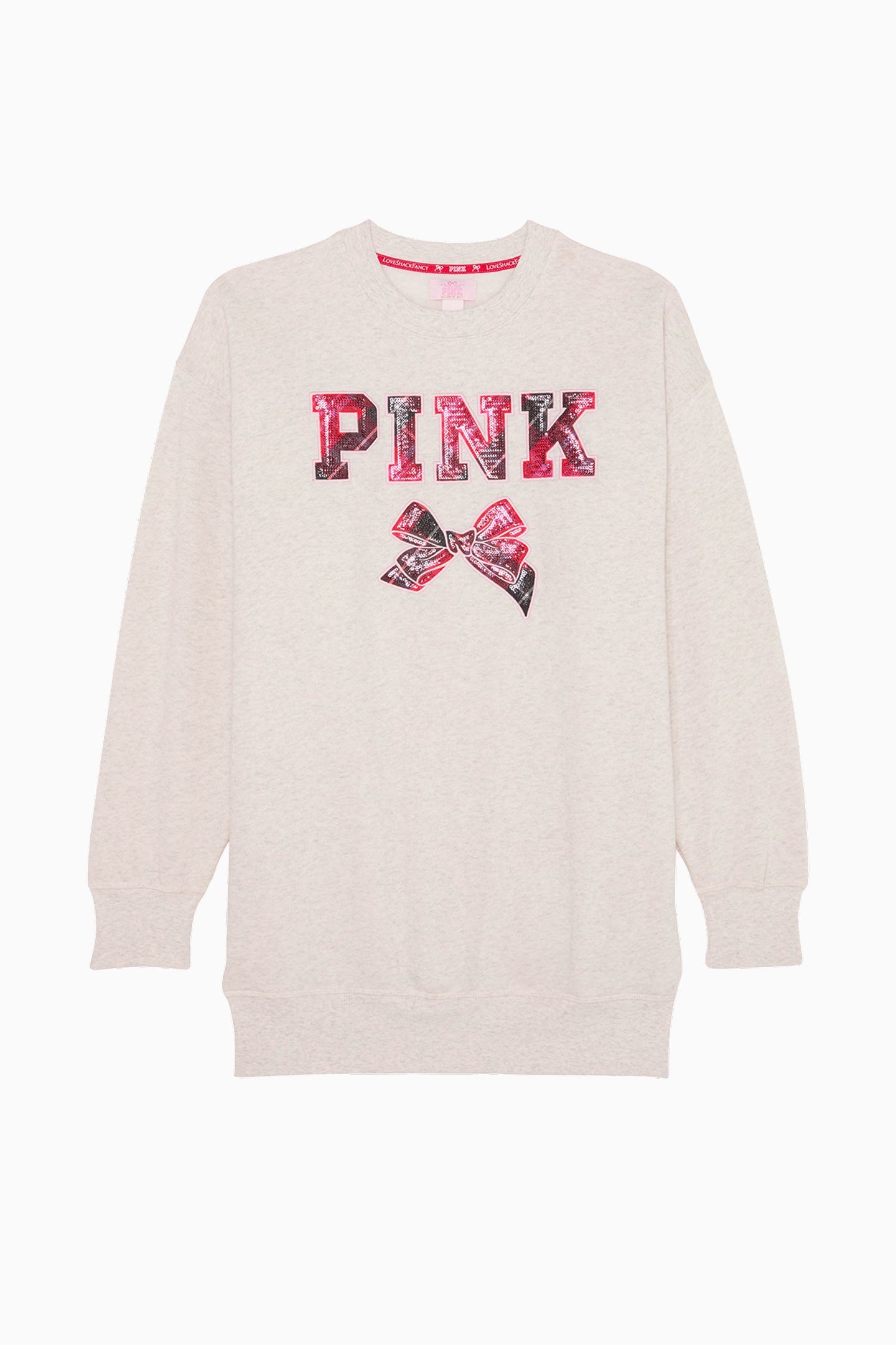 PINK x LoveShackFancy Oversized Crew Neck Dress